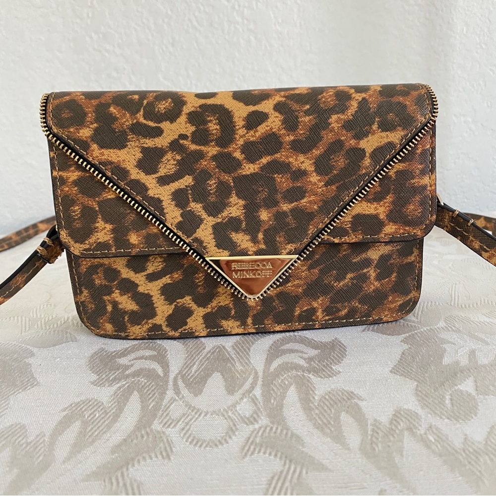 Rebecca Minkoff Leopard Print Mini Crossbody Bag